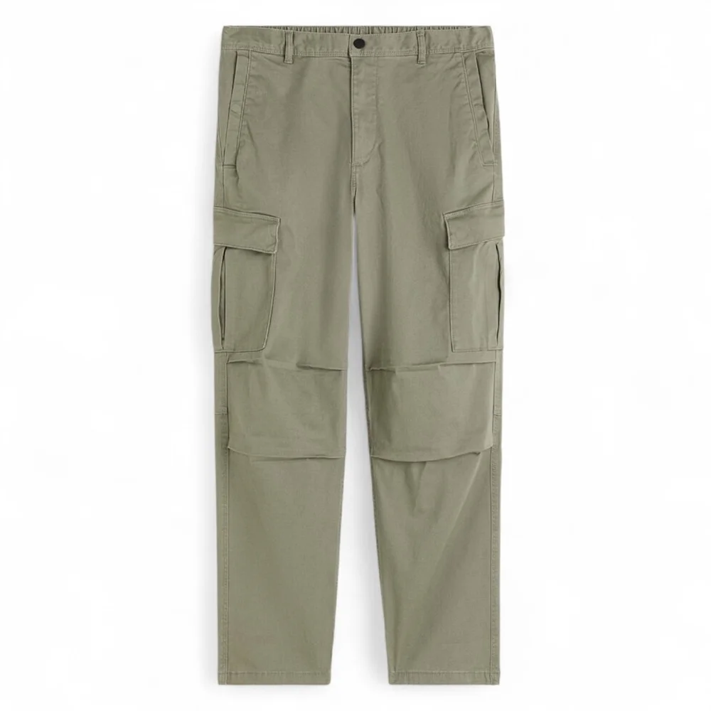 H&M Regular Fit Cargo Pants Mens Size Medium - Green
